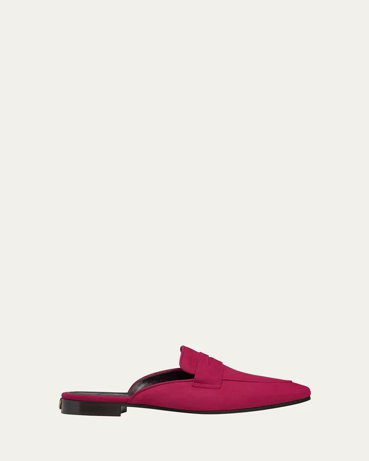 Dalhia Suede Loafer Mules