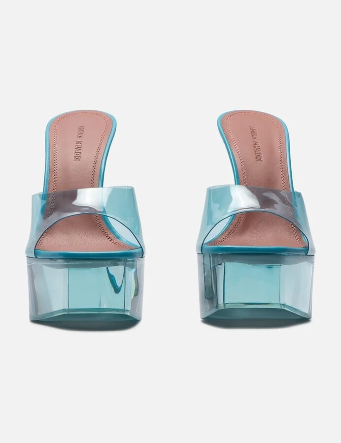 Dalida Glass Platform Sandals - Image 2