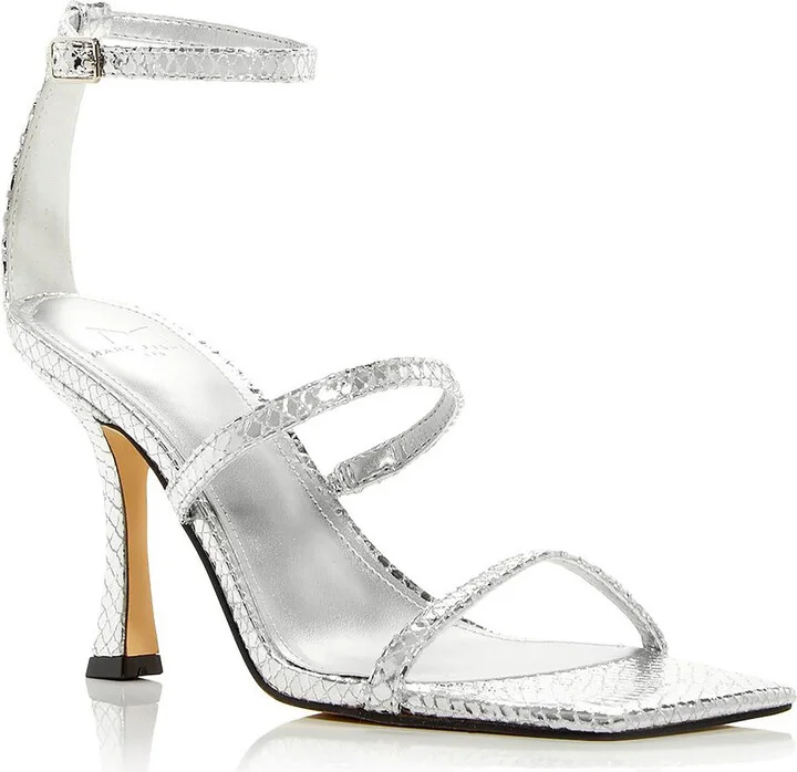 Dalida Womens Leather Buckle Strappy Sandals