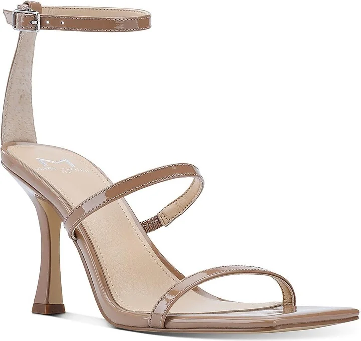 Dalida Womens Patent Leather Strappy Ankle Strap