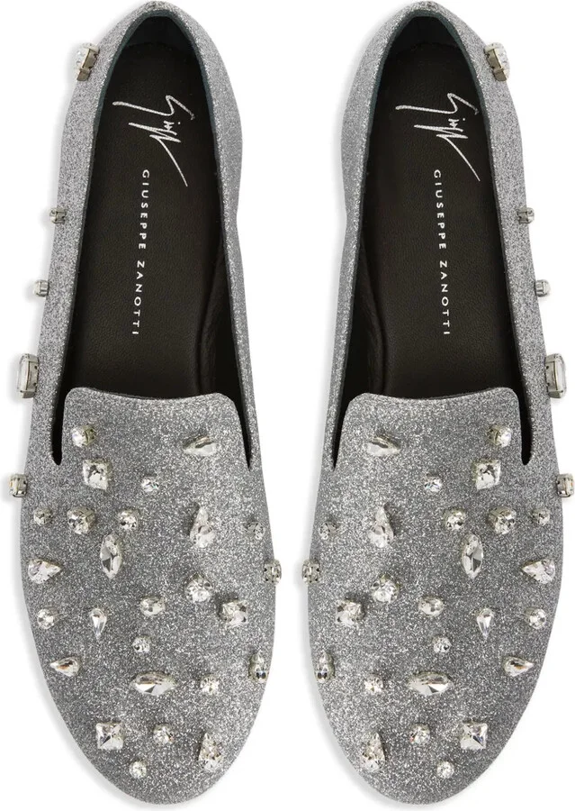 Dalila Bijoux glitter loafers - Image 4