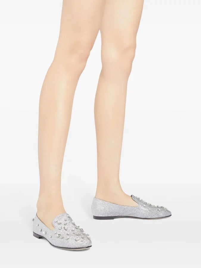 Dalila Bijoux glitter loafers - Image 5