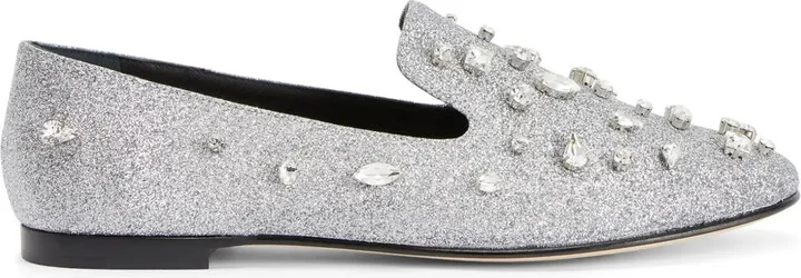 Dalila Bijoux glitter loafers