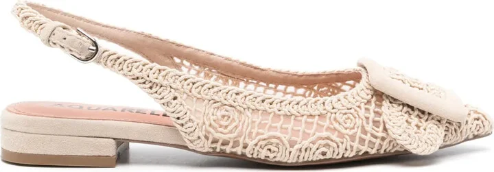 Dalila interwoven-design ballerina shoes