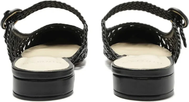 Dallas interwoven leather mules - Image 3