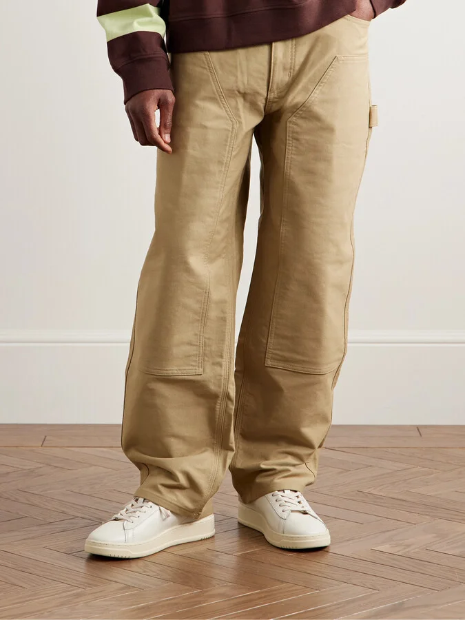 Dallas Nubuck-Trimmed Leather Sneakers - Image 2