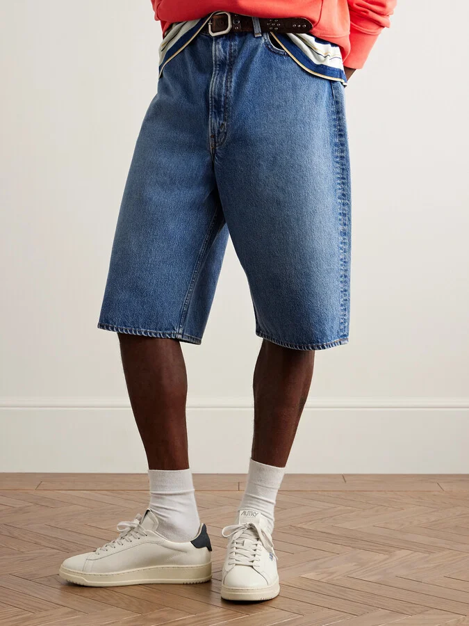 Dallas Nubuck-Trimmed Leather Sneakers - Image 2