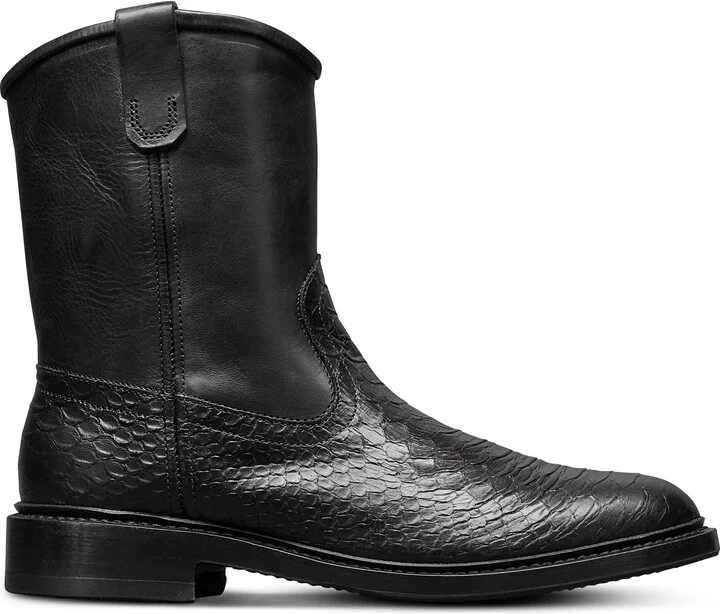 Dallas Roper Low Croc Embossed Western Boot - Image 3