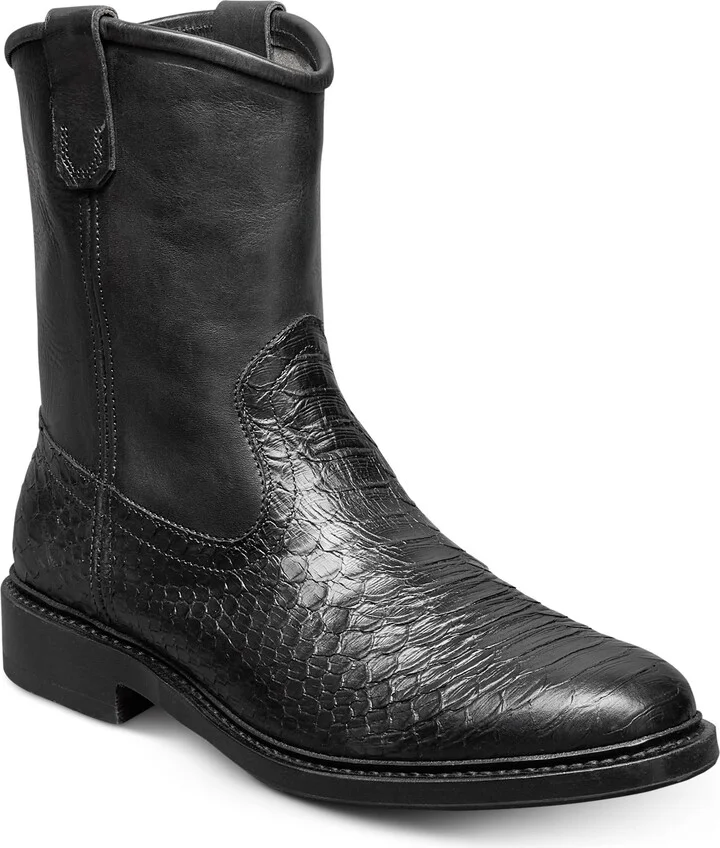 Dallas Roper Low Croc Embossed Western Boot