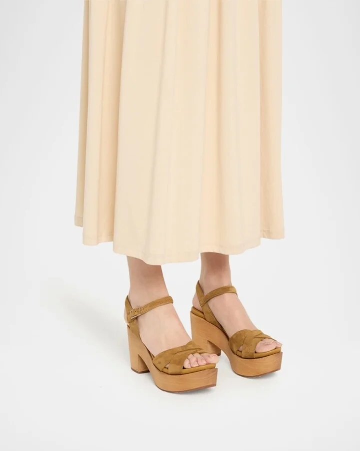 Dalys Suede Platform Wedge Sandals - Image 3