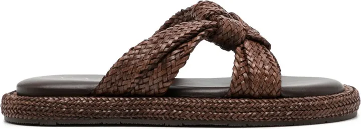 Dama Lido faux-leather sandals
