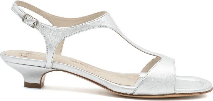 Damasco Kitten Heel T-Strap Sandal - Image 2