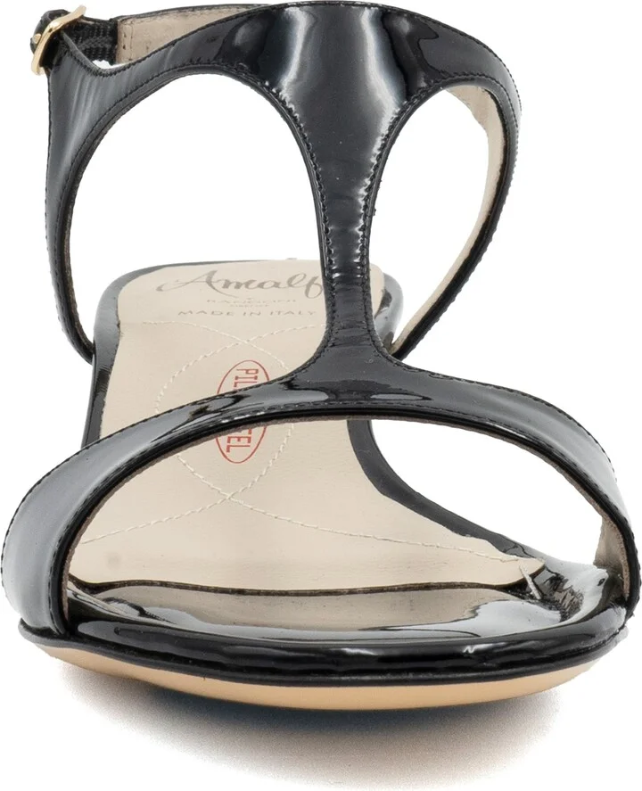 Damasco Kitten Heel T-Strap Sandal - Image 8