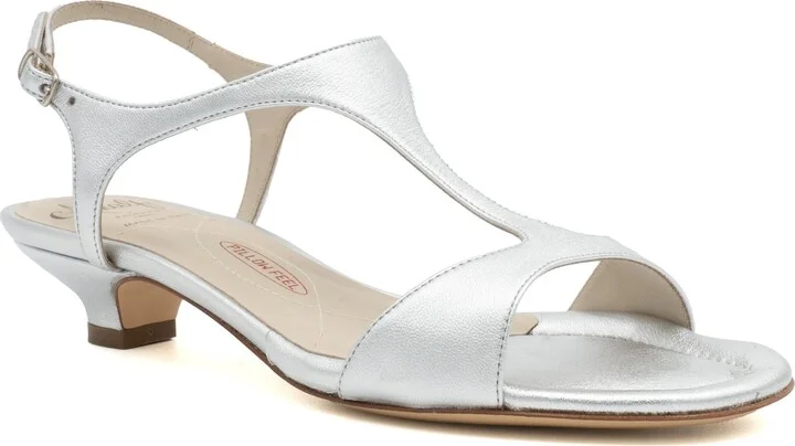 Damasco Kitten Heel T-Strap Sandal