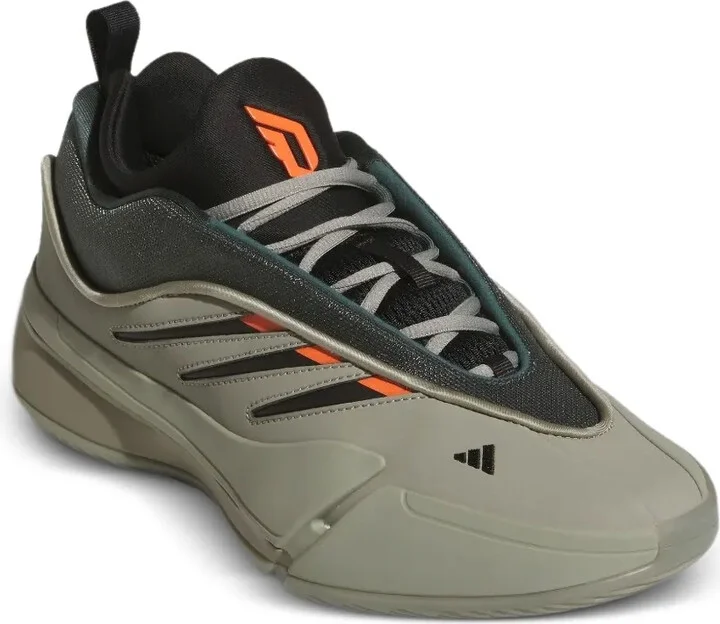 Dame 9 "Silver Pebble/Legend Ivy/Impact Orange" sneakers - Image 2