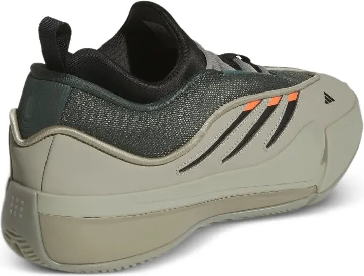 Dame 9 "Silver Pebble/Legend Ivy/Impact Orange" sneakers - Image 3