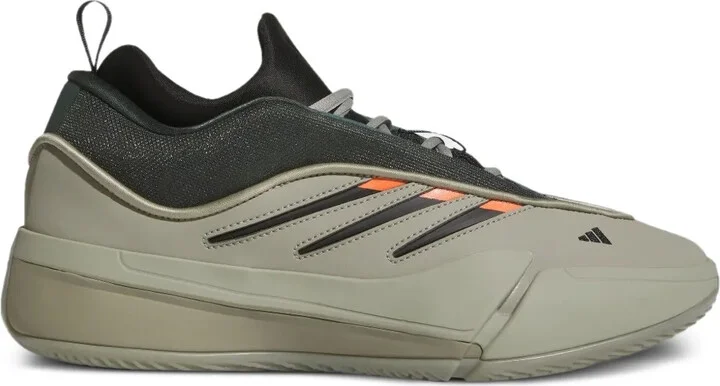 Dame 9 "Silver Pebble/Legend Ivy/Impact Orange" sneakers