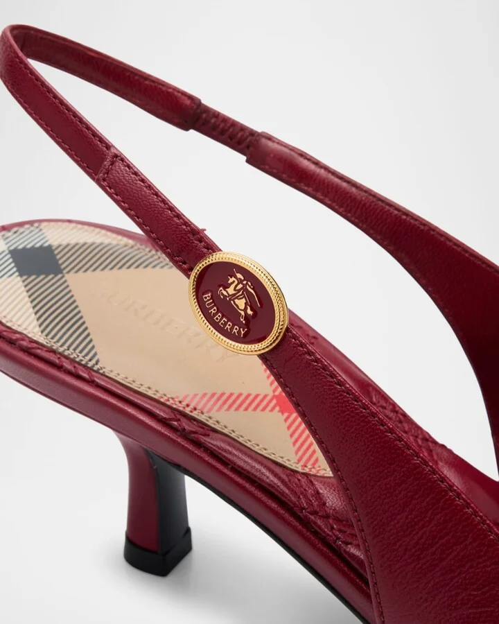 Dame Leather Slingback Pumps - Image 5