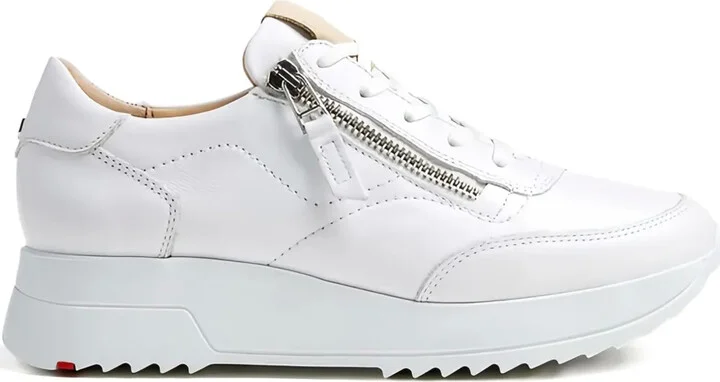 Dame zip-detail sneakers