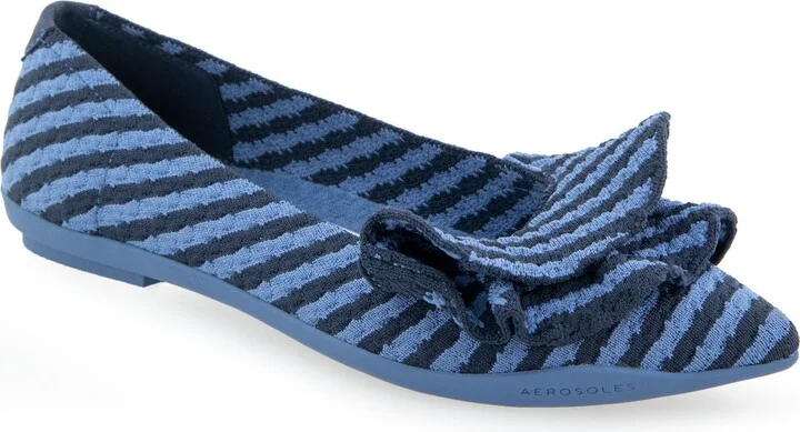 BLUE JEAN STRIPED KNIT FABRIC