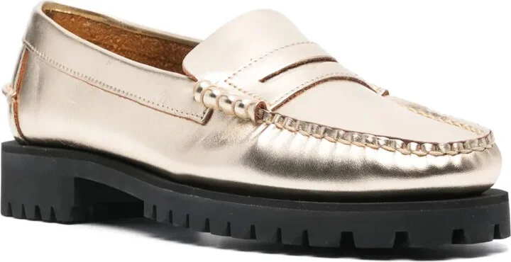 Dan 20mm metallic leather loafers - Image 2