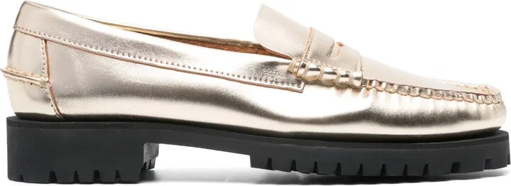 Dan 20mm metallic leather loafers
