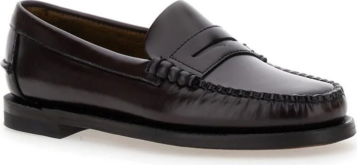 'Dan' Bordeaux Pull-On Loafers In Leather Woman - Image 2
