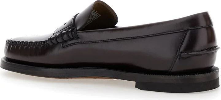 'Dan' Bordeaux Pull-On Loafers In Leather Woman - Image 3