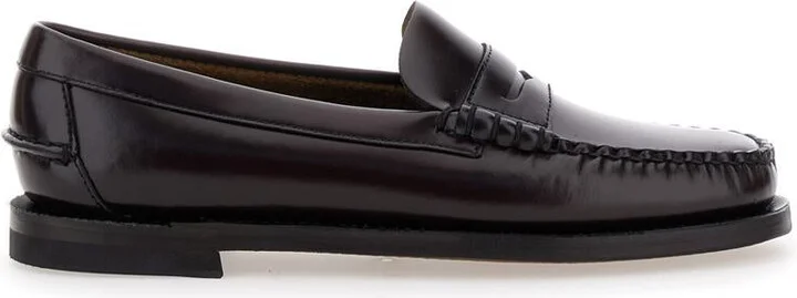 'Dan' Bordeaux Pull-On Loafers In Leather Woman - Image 5