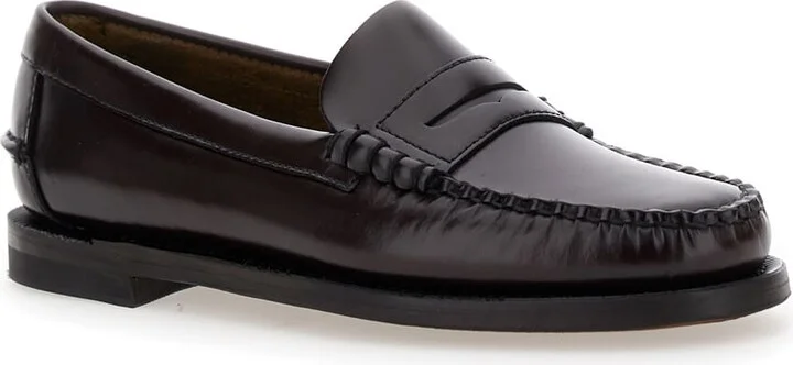 'dan' Bordeaux Pull-on Loafers In Leather Woman - Image 2
