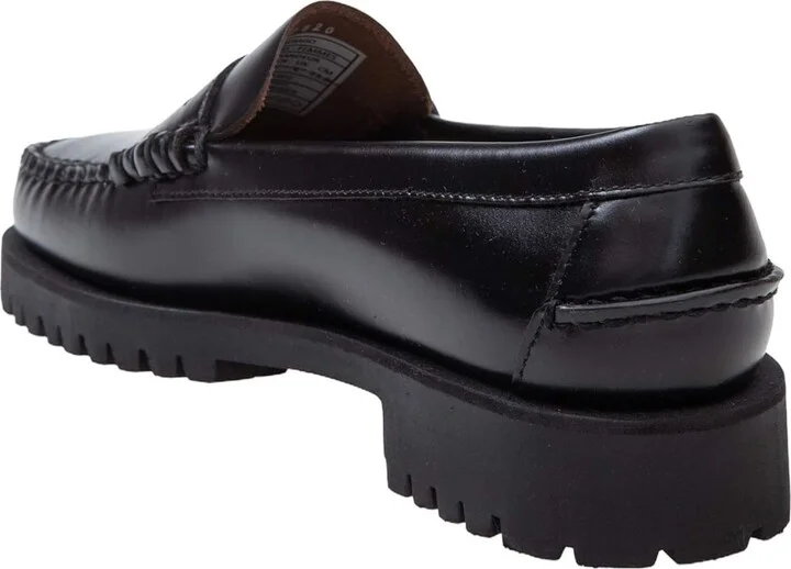 Dan Lug Loafers In Black Leather - Image 3