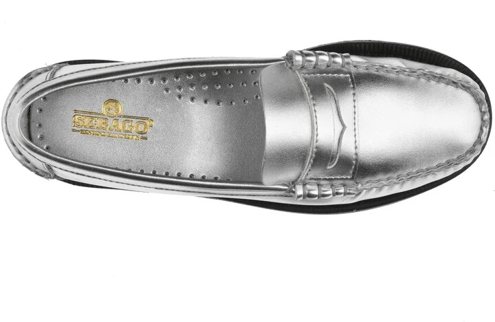 Dan Metallic Penny Loafers - Image 2