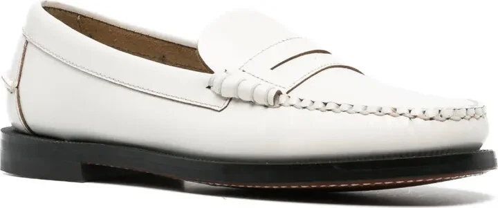 Dan penny-slot flat leather loafers - Image 2
