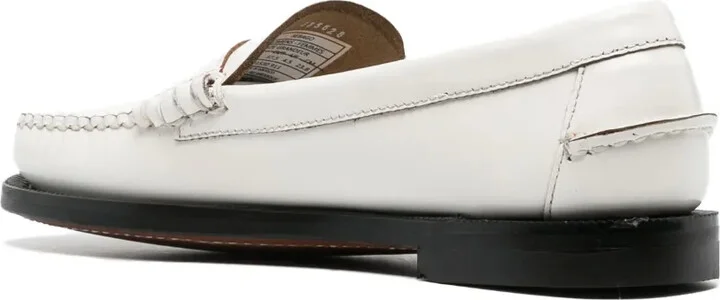 Dan penny-slot flat leather loafers - Image 3