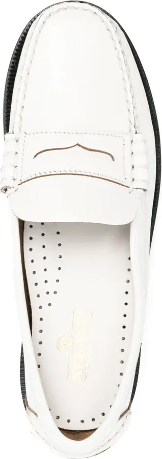 Dan penny-slot flat leather loafers - Image 4