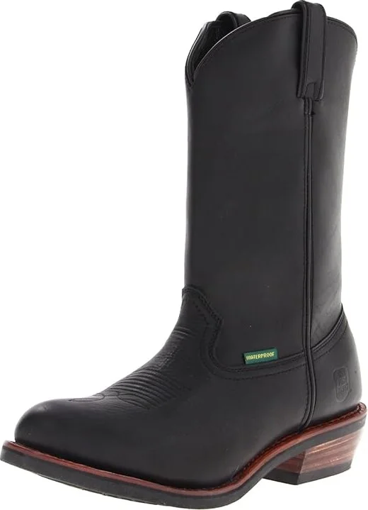 Dan Post Albuquerque Cowboy Boots Black : 7 D - Medium, Leather - Image 2
