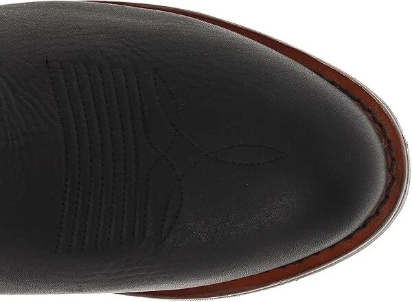 Dan Post Albuquerque Cowboy Boots Black : 7 D - Medium, Leather - Image 3