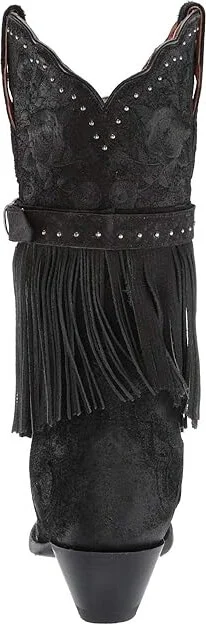 Dan Post Bed of Roses Cowboy Women's Boots Black : 6.5 B - Medium, Leather - Image 5