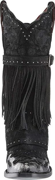 Dan Post Bed of Roses Cowboy Women's Boots Black : 6.5 B - Medium, Leather - Image 6