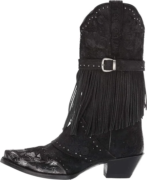 Dan Post Bed of Roses Cowboy Women's Boots Black : 6.5 B - Medium, Leather - Image 7