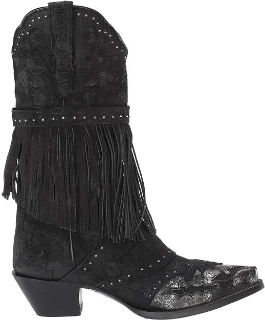 Dan Post Bed of Roses Cowboy Women's Boots Black : 6.5 B - Medium, Leather - Image 8
