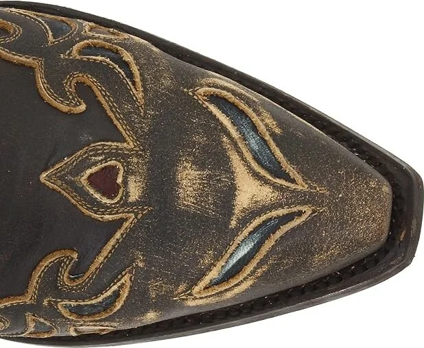 Dan Post Blue Bird Cowboy Women's Boots Sanded Copper/Turquoise Blue Bird : 6.5 B - Medium, Leather - Image 3