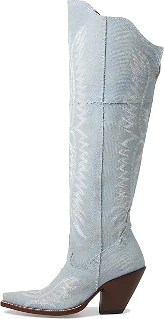 Dan Post Blue Jean Dream Cowboy Women's Boots Blue : 7 B - Medium, Leather - Image 6