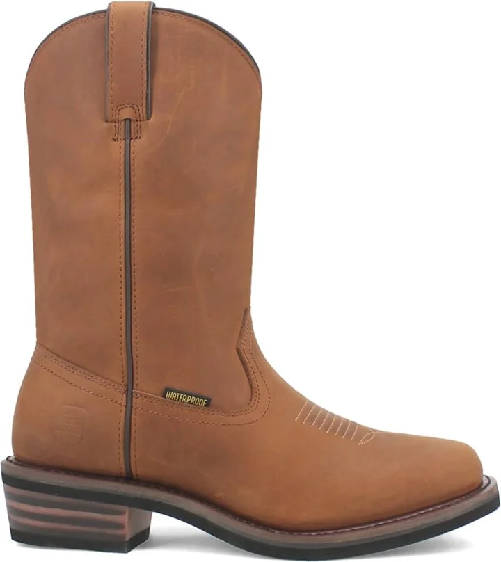 Dan Post Boots Mens Las Cruces 12 Inch Waterproof Composite Toe Work/Duty - Brown - Size 7 D