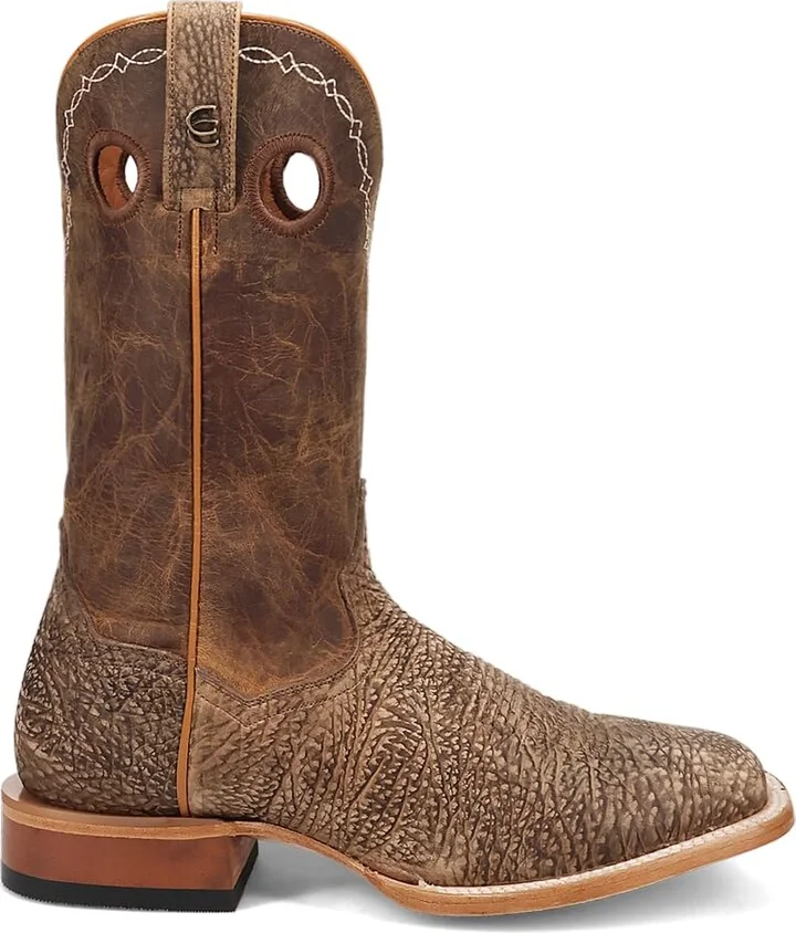 Dan Post Boots Mens Murray Embroidered Bison Square Toe Pull On Dress Boots Mid Calf - Brown - Size 9 D