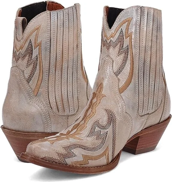 Dan Post Bristol Cowboy Women's Boots Bone : 7 B - Medium, Leather