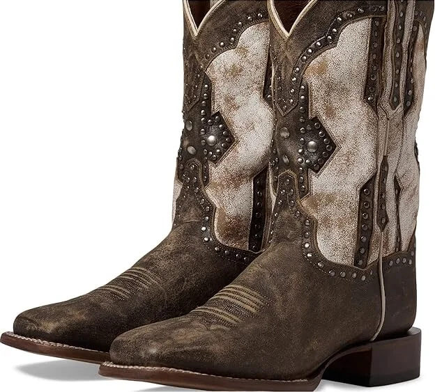 Dan Post Darby Cowboy Women's Boots Brown 1 : 9.5 B - Medium, Leather - Image 5