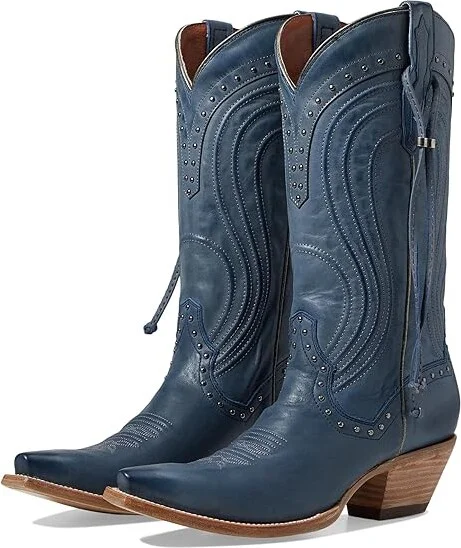 Dan Post Donnah Cowboy Women's Boots Blue : 7 B - Medium, Leather