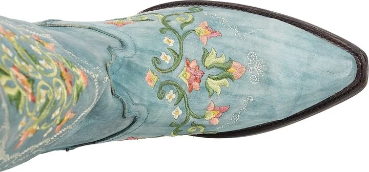Dan Post Flower Child Women's Boots Turquoise : 7 B - Medium, Leather - Image 2