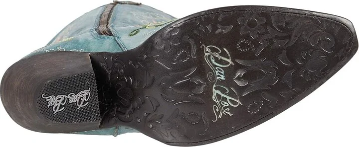 Dan Post Flower Child Women's Boots Turquoise : 7 B - Medium, Leather - Image 3